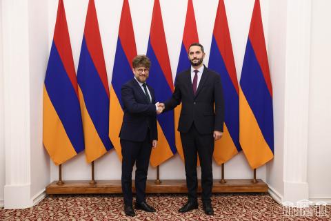 Вице-спикер НС принял посла Франции в Армении