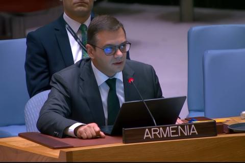 Vicecanciller de Armenia: “El derecho internacional debe aplicarse plenamente a todas las armas, pasadas, presentes y futuras”