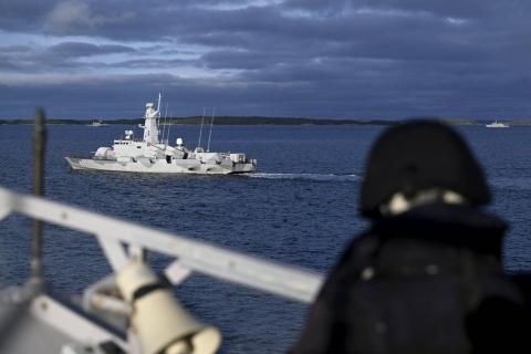В территориальных водах Литвы проходят учения ВМС и ВВС стран НАТО