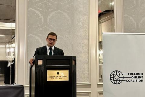 Замглавы МИД Армении принял участие в мероприятии высокого уровня «Укрепление основ: обеспечение будущего открытого интернета»