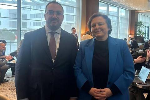 Armenian Foreign Ministry Secretary General  with  President of Center for International Relations think tank