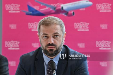 Armenian Economy Minister Gevorg Papoyan welcomes Wizz Air launch