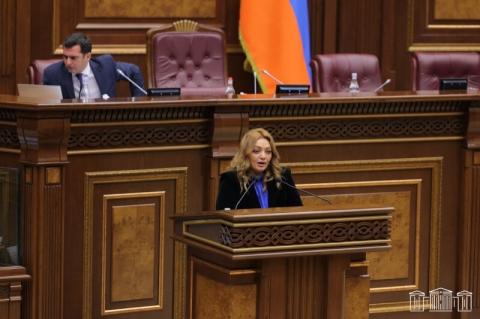 Hripsime Hunanyan fue elegida presidenta del Comité de Asuntos de Salud de la Asamblea Nacional