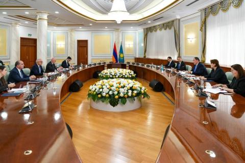 亚美尼亚与哈萨克斯坦达成共识将持续深化双边合作