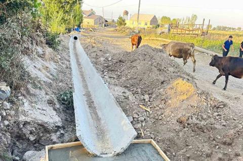 Աստղաձորում ոռոգման ջրատարի արտաքին ցանց է կառուցվում