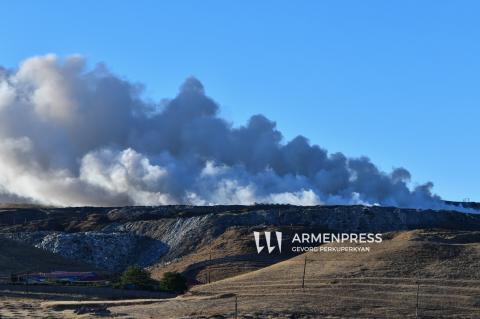 Nubarashen landfill again ablaze