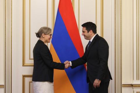 Le président de l'Assemblée nationale a abordé la question du processus de paix entre l'Arménie et l'Azerbaïdjan lors d'une rencontre avec l'ambassadrice de Suède