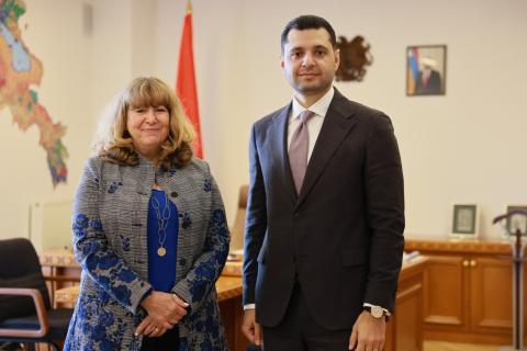 Ministro de Medio Ambiente de Armenia recibió a secretaria ejecutiva del Convenio sobre la Diversidad Biológica de la ONU