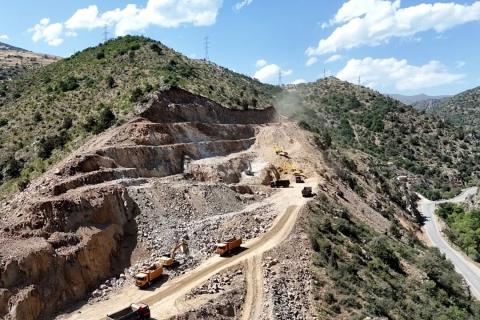 Construction of 32km long Kajaran-Agarak road