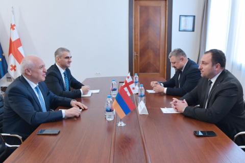 Посол Армении провел встречу с руководителем фракции «Грузинская мечта» в парламенте Грузии