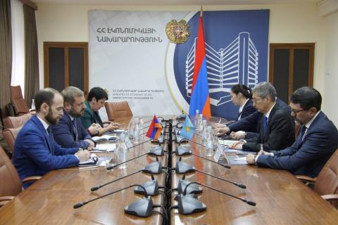 Economy Minister, Kazakh Ambassador discuss economic cooperation