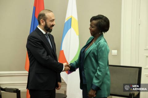სომხეთის რესპუბლიკის საგარეო საქმეთა მინისტრმა შეხვდა ფრანკოფონიის საერთაშორისო ორგანიზაციის გენერალურ მდივანს