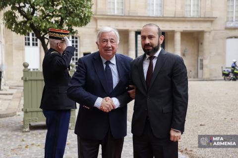 Ermenistan Dışişleri Bakanı Fransa Senatosu Başkanı ile görüştü