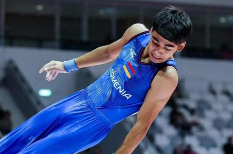 亚美尼亚体操运动员在世锦赛中获亚军