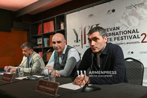 نشست مطبوعاتی به مناسبت جشنوارهٔ بین‌المللی فلوت در ایروان