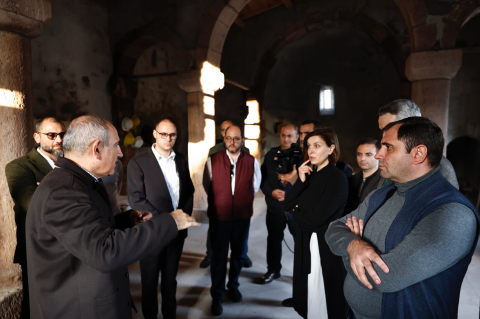 Obras de restauración de la Iglesia de la Santísima Trinidad en Kirants con financiación gubernamental