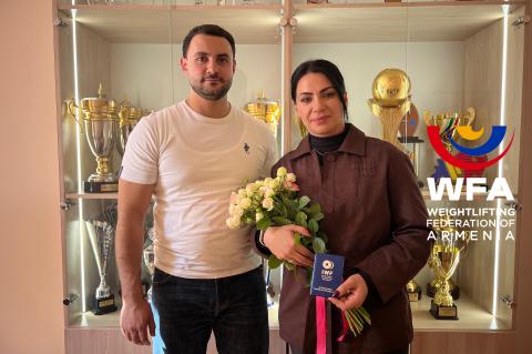 Հռիփսիմե Խուրշուդյանը ստացել է միջազգային կարգի մրցավարական վկայական