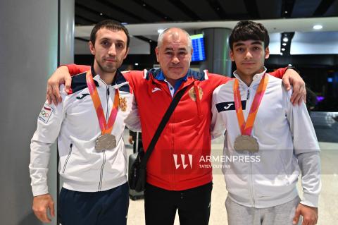 Сборная Армении по спортивной гимнастике вернулась с чемпионата мира