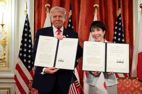 Trump talks up ‘new golden age’ of US-Japan alliance as rare earths deal signed