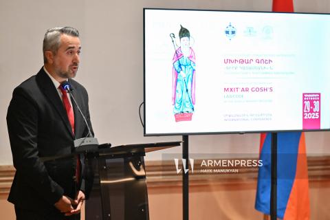 Прокуратура и Матенадаран организовали международную конференцию, посвящённую великому армянскому мыслителю, теологу и правоведу XII века Мхитару Гошу