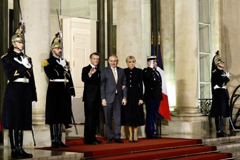 ფაშინიანმა ელიზეს სასახლეში მონაწილეობა მიიღო საფრანგეთის პრეზიდენტის სახელით გამართულ ვახშამში