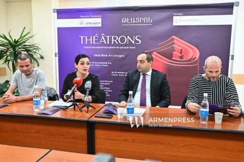 Conferencia de prensa sobre el Festival Internacional Francófono de Artes Escénicas "Theatron"