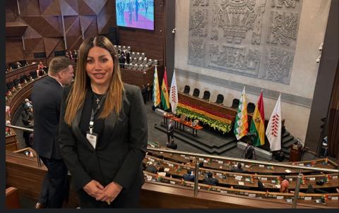 L'ambassadrice  Gevorgyan a assisté à la cérémonie d’investiture du nouveau président de la Bolivie