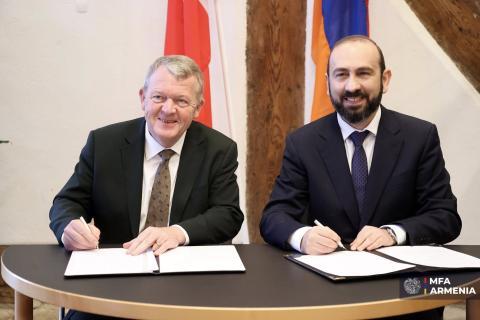 Les ministres des Affaires étrangères de l’Arménie et du Danemark ont signé un mémorandum d’entente
