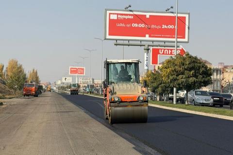 Երևան-Գյումրի ճանապարհին կատարվում են միջին նորոգման աշխատանքներ