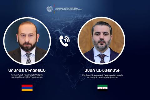 亚美尼亚与叙利亚双方同意加强政治对话