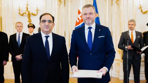 Armenian Ambassador presents credentials to Slovak President Peter Pellegrini