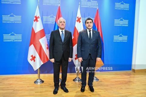 رئیس‌جمهور ارمنستان در تفلیس با رئیس پارلمان گرجستان دیدار کرد