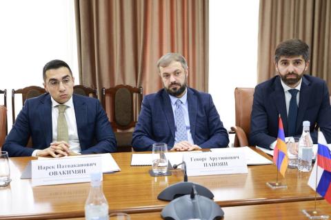 Էկոնոմիկայի նախարարը և ՌԴ դեսպանը քննարկել են երկու երկրների միջեւ տնտեսական համագործակցության ընդլայնման հարցերը