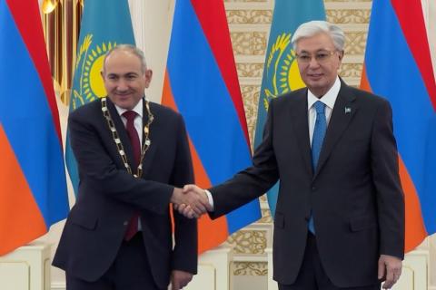 نخست‌وزیر نیکول پاشینیان به عالی‌ترین نشان دولتی قزاقستان مفتخر شد