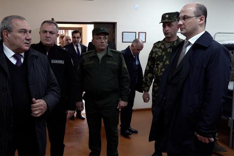 افتتاح سه پاسگاه مرزی جدید در یکی از یگان‌های نیروهای مرزبانی ارمنستان