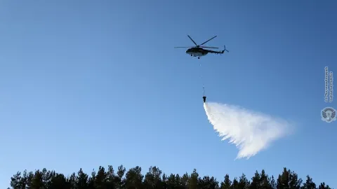 در عملیات اطفای آتش‌سوزی در محدودهٔ چامباراک–تتوجور، بالگرد وزارت دفاع و پهپادها به کار گرفته شده‌اند