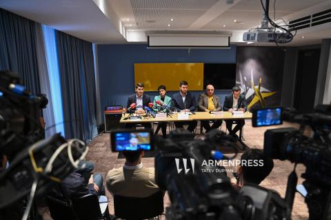 نشست خبری جمع‌بندی سفر نمایندگان جامعهٔ مدنی ارمنستان به باکو