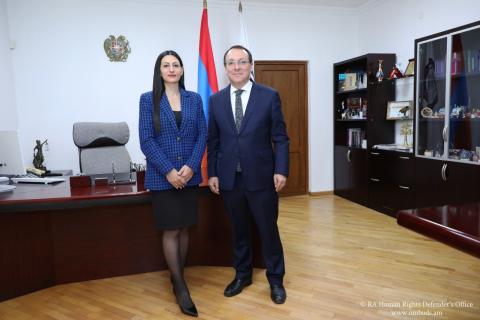 Ombudsperson raises ‘contentious’ arbitrary detention of Armenians in Azerbaijan in meeting with OSCE PA Vice President