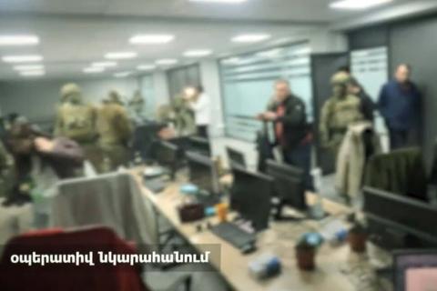 WATCH: Armenian special police units raid fake call center running international scam