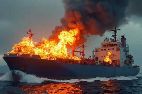 Թուրքիայի Սև ծովի ափերի մոտ ռուսական լցանավերում հրդեհ է բռնկվել