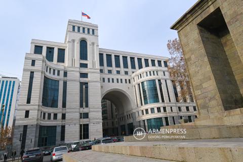 Le ministère des Affaires étrangères d’Arménie a félicité la Roumanie à l’occasion de sa Fête nationale