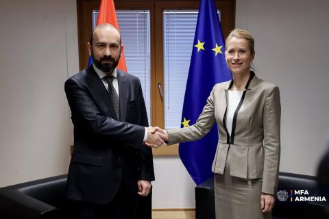 Ararat Mirzoyan et Kaja Kallas ont eu un entretien en tête-à-tête à Bruxelles