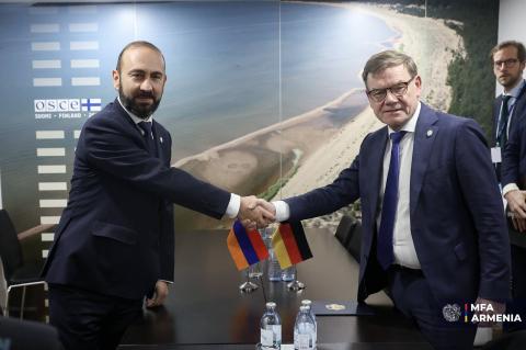 Les ministres des Affaires étrangères arménien et allemand discutent du renforcement des relations bilatérales