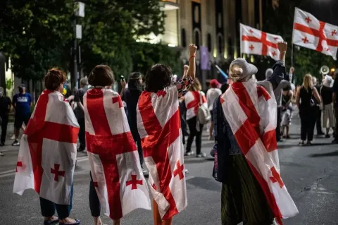 Վրաստանում ցուցարարների փոքր խմբերին արգելել են փակել փողոցները