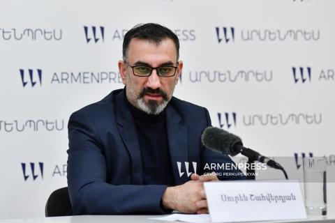 ს․ შაჰვერდიანის პრესკონფერენცია კონსტანტინე სტანისლავსკის სახელობის რუსული დრამატული თეატრის დირექტორის რანგში