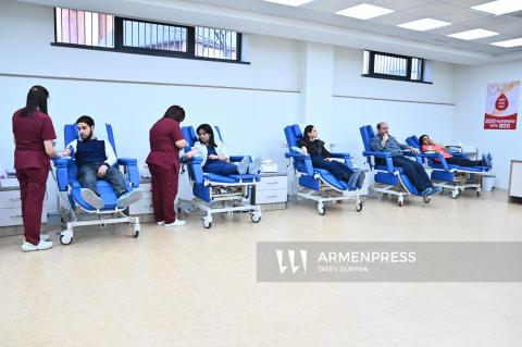 «Յոլյան» արյունաբանության և ուռուցքաբանության կենտրոնում տեղի ունեցավ անհատույց արյունատվության էստաֆետի ամփոփիչ արարողությունը