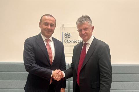 国家安全委员会秘书和英国总理国家安全顾问重申了将两国关系提升至战略伙伴关系水平的意愿