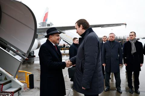 Никол Пашинян прибыл в Санкт-Петербург с рабочим визитом