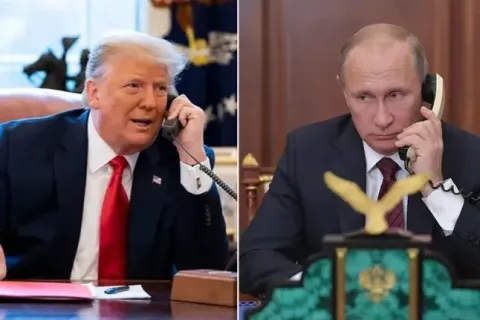 В графике Путина телефонного разговора с Трампом пока нет