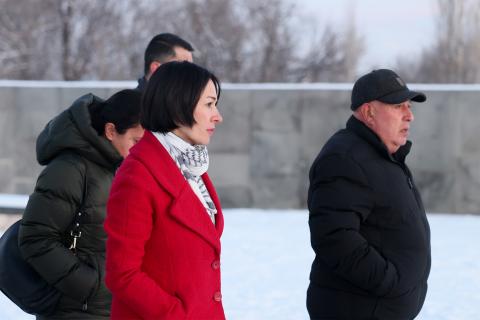 Culture Minister again inspects maintenance work at Armenian Genocide Memorial